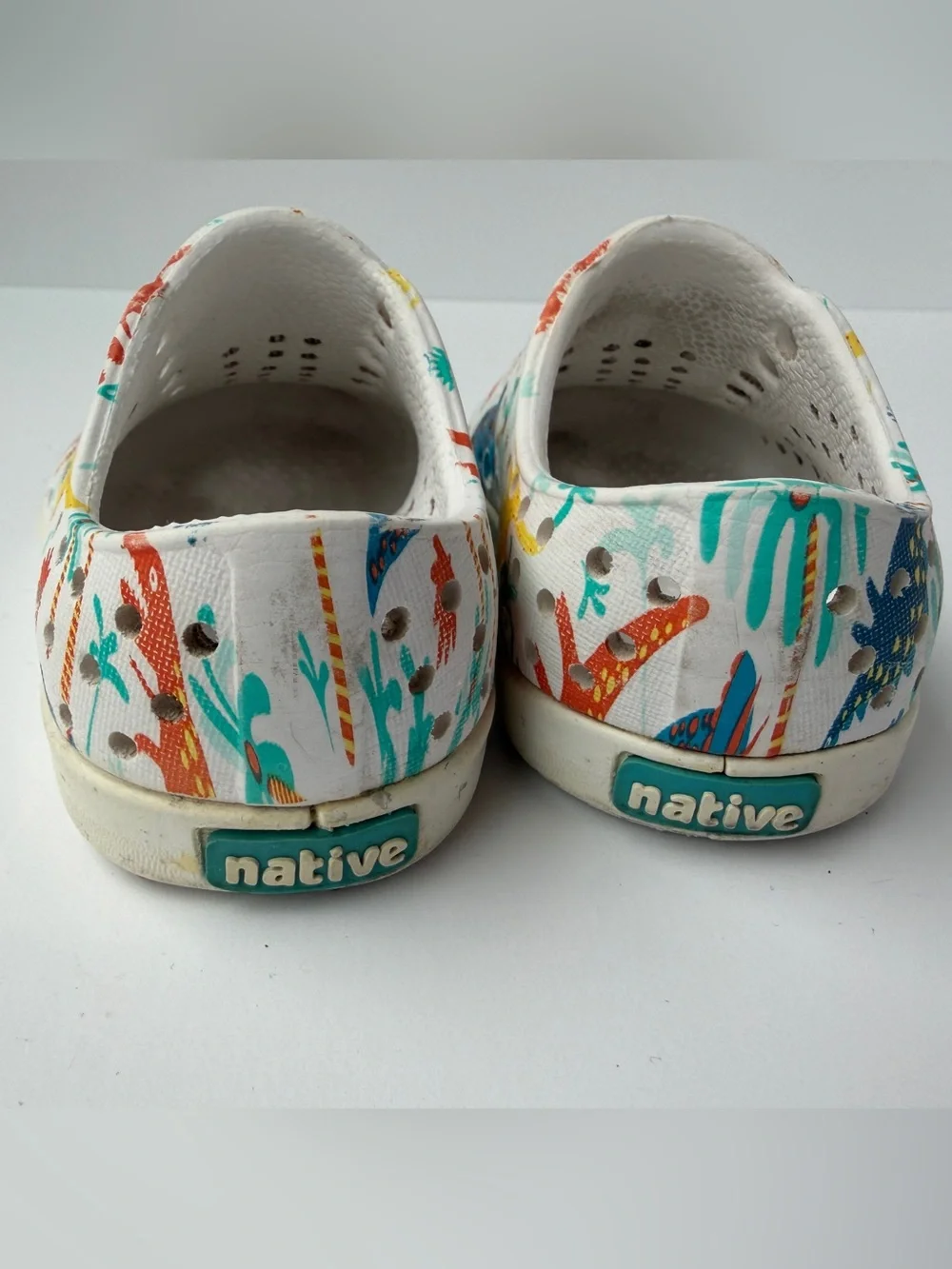 Native Jefferson Dinosaurs Baby Toddler Slip On Water Shoes Sneakers C5